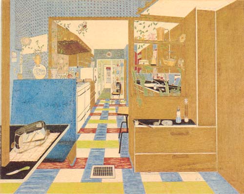 Hall and Kitchen February 1957, by Harold J. Treherne