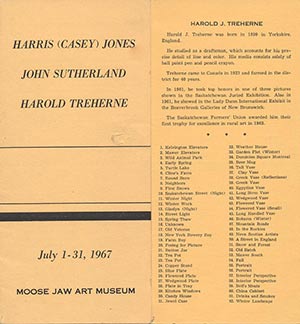 Moose Jaw Art Museum Catalogue, July 1-31, 1967